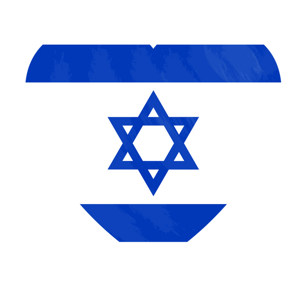 Israel Flag Heart